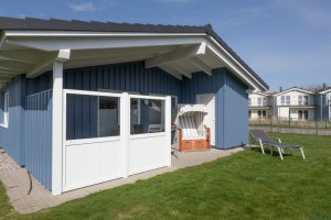 Bild: 5* Ferienhaus "Norderoog", Urlaub mit Hund, Zaun, Kamin, Sauna, Nordsee